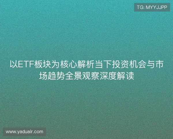 以ETF板块为核心解析当下投资机会与市场趋势全景观察深度解读